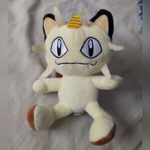 Banpresto Meowth Pokemon Plush Stuffed Animal Nintendo Y2K Toy 2009